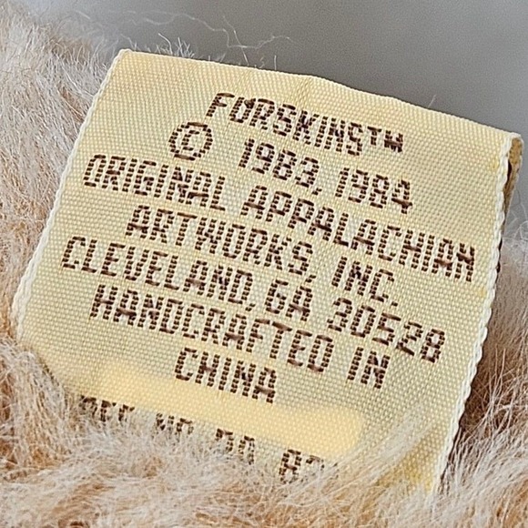 Vintage 1984 Furskins Dudley 22" Teddy Bear Overalls Plush‎ Stuffed Animal - Picture 4 of 14